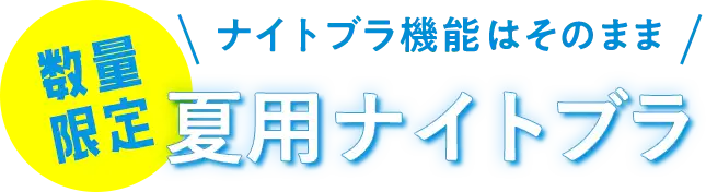 数量限定夏用ナイトブラ
