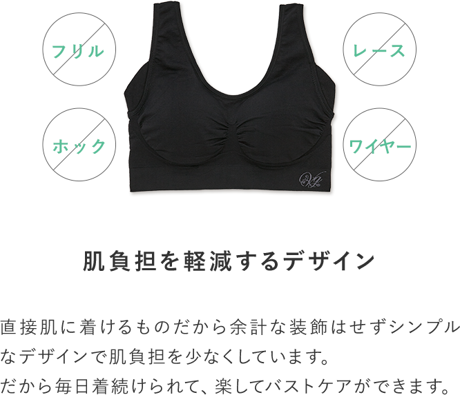 楽な着心地 フィット感抜群