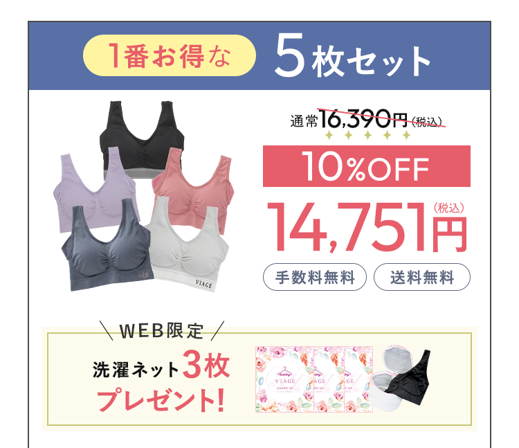 1番お得な5枚セット