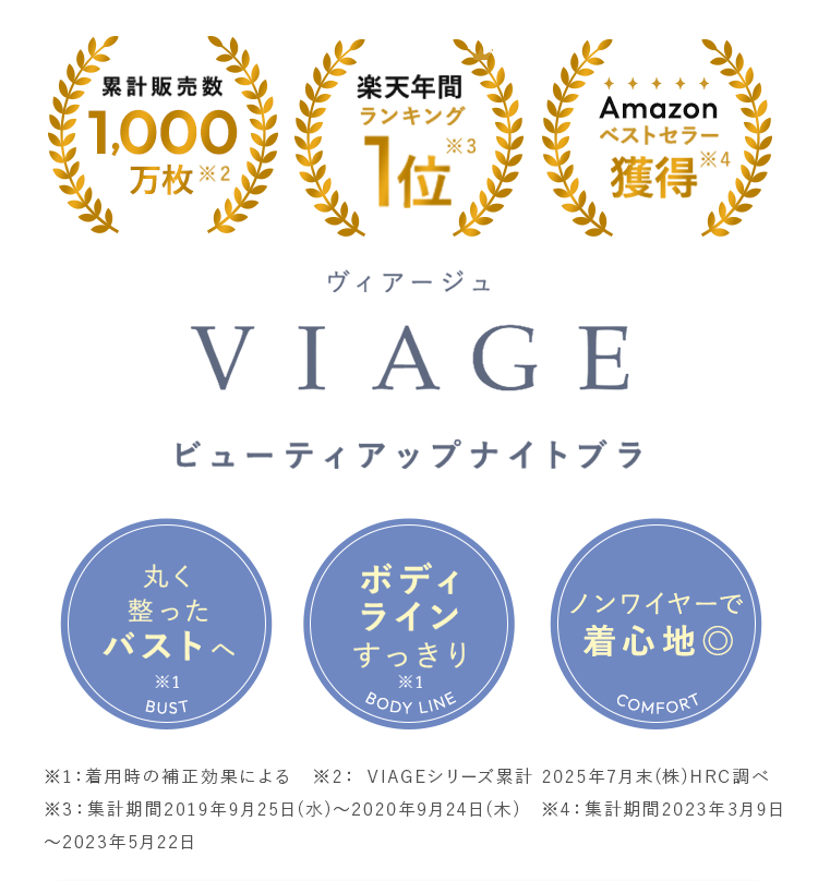 VIAGE ヴィアージュ ビューティアップナイトブラ