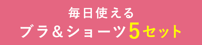 一番お得なブラ＆ショーツ5セット