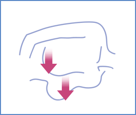 横向きに寝ている時