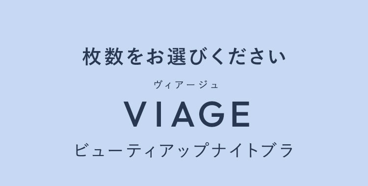 枚数をお選びください ヴィアージュ VIAGE ビューティアップナイトブラ