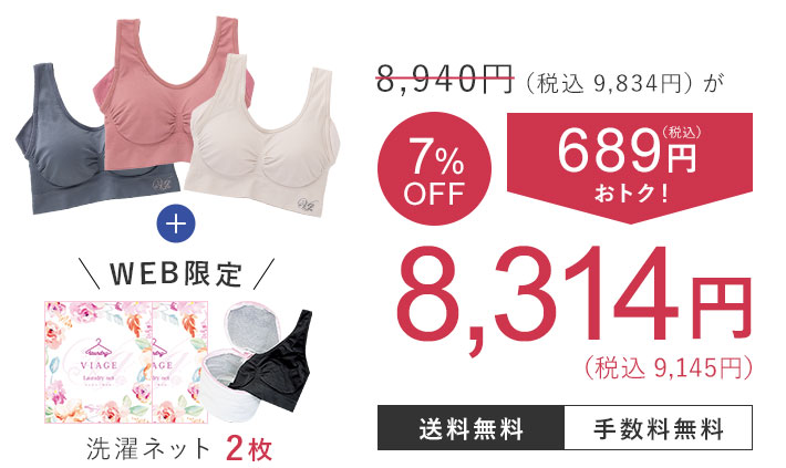 8,940円（税込9,834円）が7％OFF 689円（税込）おトク！ 8,314円（税込9,145円） 洗濯ネット2枚 送料無料 手数料無料