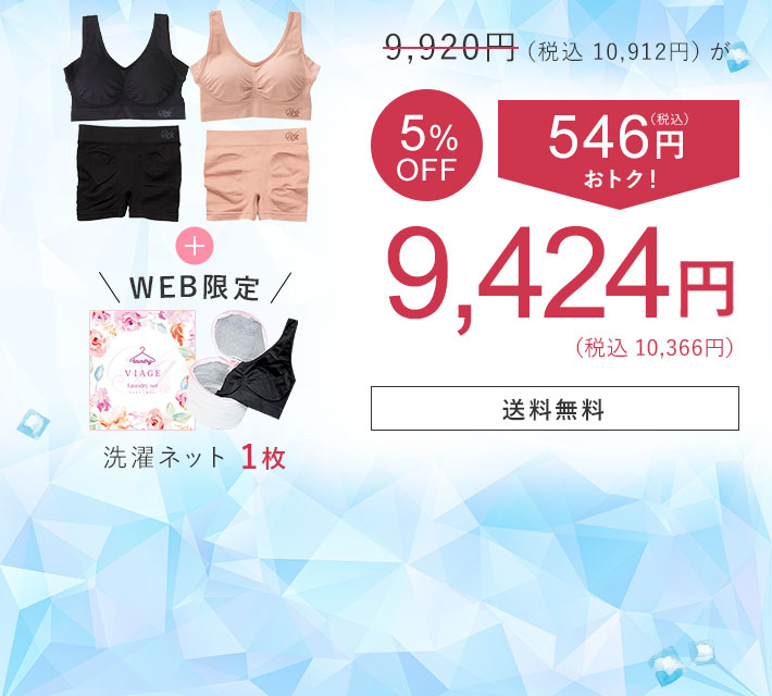 9,920円（税込10,912円）が 5％OFF 546円（税込）おトク！ 9,424円（税込10,366円） 洗濯ネット1枚 送料無料