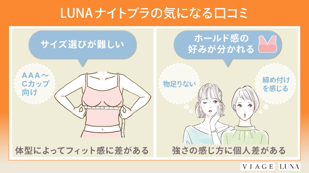 LUNAナイトブラの悪い口コミ・評判