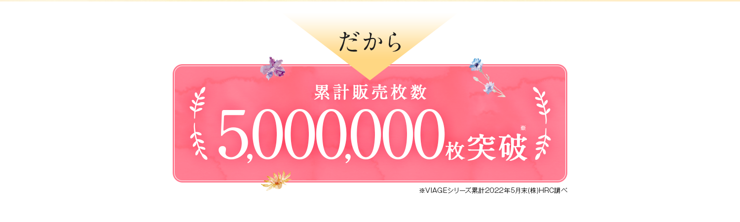 だから累計販売枚数3,000,000枚突破